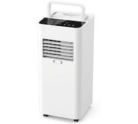 HUGGWRT Climatiseur Mobile 7000 BTU avec Télécommande, 3 en 1 Déshumidificateur et Ventilateur, Oscillation, 3 Vitesses, Rafraîchit Pièces jusqu'à 28 m², Kit Fenêtre in