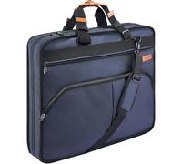 HUGH BUTLER - Housse à Costume pour Homme - Alister - Sac à Costume de Voyage - Organisateur de Vêtements - Prévient Les Faux Plis - Coloris Bleu Marine, Idéal pour Les Déplacements Professionnels