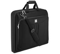 HUGH BUTLER - Sac de Voyage pour Costume - Housse pour Costumes, Robes Alfred Lite, Porte-Vêtements - Pour Tailles XS-M - Sac de Voyage Noir - Vêtements sans Plis - 55 cm x 50 cm