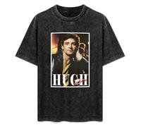 Hugh Jackman Collage Men T-Shirt Print Hip Hop Tee Black Unisex Tee L