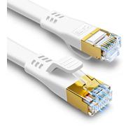 HUGIN Cat 8 Câble Ethernet 10M,Câble Réseau RJ45 40Gbps 2000MHz Haute Vitesse Blindé S/FTP Internet LAN Câble Compatible avec Routeur Modem PC PS5 PS4 Xbox Box TV (10M)