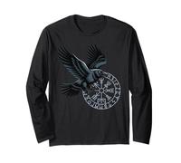 Huginn Muninn Boussole Celtique Viking Vegvisir Manche Longue