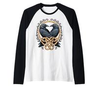 Huginn & Muninn Ravens Classic - Odin's Messengers Celtic Manche Raglan