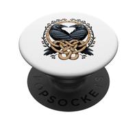 Huginn & Muninn Ravens Classic - Odin's Messengers Celtic PopSockets PopGrip Adhésif
