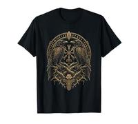 Huginn Muninn Ravens Odin Vegvisir Yggdrasil Norse Myth T-Shirt