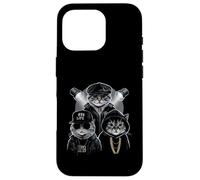 HugLife Cat Hip Hop Street Life Style Gangster Cat Squad Coque pour iPhone 16 Pro