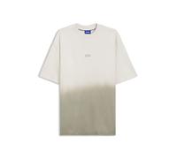 HUGO T-shirt en jersey de coton à logo teint par immersion - Style Nalono_F, 50560732 Beige XXL