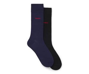 HUGO 2p RS Uni CC 10241199 01 Chaussettes régulières, Bleu Marine, 39-42 Hommes