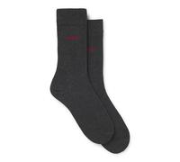 HUGO 2P RS UNI CC Chaussettes pour Homme, Charcoal12, 43-46 (Lot de 2)