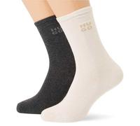Hugo 2p RS Uni Logo CC W 10274796 0 Chaussettes régulières, Gris, 35-38 Femmes