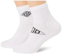 HUGO 2P SH GEO LOGO CC 10270148 01, Chaussettes_courtes Homme, 100White,