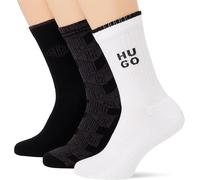 HUGO 3p QS Rib Geo CC 10270139 01 Chaussettes Courtes, 483Open Blue, 43-46 Hommes