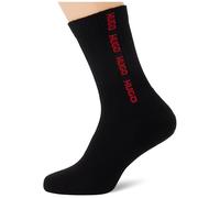 Hugo 3p QS Rib Tape MD 10272097 01 Chaussettes Courtes, Noir, 38-40 Hommes
