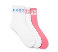 HUGO 3p Qsrib Sporty CC W 10260645 Chaussettes Trois-Quarts, 961Open Miscellaneous, 35-38 Femmes