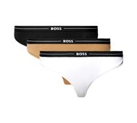Hugo - 3P String Multicolore Coton Taille Élastique - Femme - Sous-vêtements - Multicolore - Taille: 42 FR