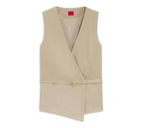 Hugo - Ahella-1-W Vest with Belt - Femme - Vestes - Brun - Taille: 38 FR