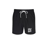 Hugo Short de bain PAOLO 50545464 – séchage rapide, logo imprimé empilé – Noir L