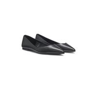 HUGO Ballerines en cuir nappa avec finition à logo revisité - Style Maridia_LogBall_NA, 50548193 Noir 36
