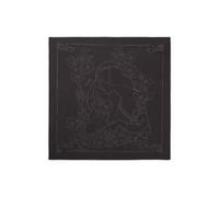 HUGO Bandana en soie mélangée à imprimé numérique - Style Bandana cm 60x60, 50552642 Noir à motif pcs.