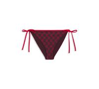 HUGO Bas de bikini avec imprimé de logos empilés - Style MONOGRAM SIDE TIE, 50555665 Rouge XS