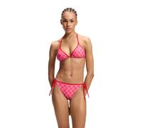 HUGO Bas de bikini avec imprimé de logos empilés - Style MONOGRAM SIDE TIE, 50555665 Rose XL