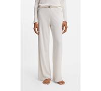 HUGO Bas de pyjama en pointelle avec finitions à volants - Style POINTELLE PANTS, 50556986 Naturel L