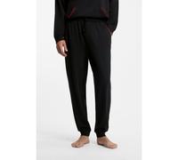 HUGO Bas de survêtement en coton mélangé avec bords-côtes aux chevilles et liseré à logo - Style NOAH PANTS, 50566158 Noir S