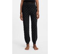 HUGO Bas de survêtement en coton mélangé avec motif de logo partout - Style TERRYMONOGRAM_PANTS, 50556809 Noir S