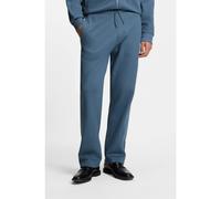 HUGO Bas de survêtement en coton mélangé avec rayure à l’aiguille - Style Davropant, 50553471 Bleu S