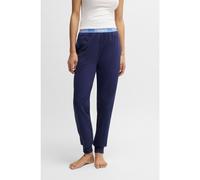 HUGO Bas de survêtement en coton mélangé avec taille logotée - Style SPORTY LOGO_PANTS, 50520499 Bleu foncé L