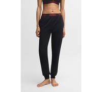 HUGO Bas de survêtement en coton mélangé avec taille logotée - Style SPORTY LOGO_PANTS, 50520499 Noir M