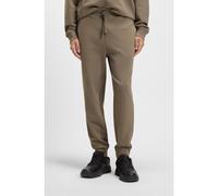 HUGO Bas de survêtement en molleton de coton avec logo imprimé et bas de jambes resserrés - Style Dayote232, 50489617 Marron M