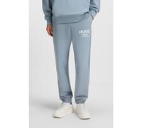 HUGO Bas de survêtement en molleton de coton avec logo imprimé - Style Nevez, 50510734 bleu clair XS