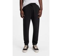 HUGO Bas de survêtement en molleton de coton avec patch logoté - Style Napin, 50522372 Noir XS