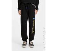 HUGO Bas de survêtement en molleton de coton HUGO x Jujutsu Kaisen - Style Nimaytro_JJK, 50554831 Noir XXL