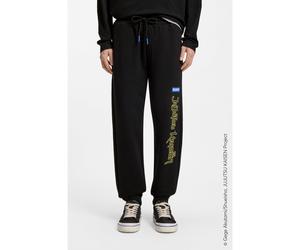 HUGO Bas de survêtement en molleton de coton HUGO x Jujutsu Kaisen - Style Nimaytro_JJK, 50554831 Noir XXL