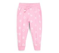 HUGO Bas de survêtement en molleton de coton mélangé à imprimé cœurs et logos pour enfant - Style G00076/46504A, G00076 Rose 150