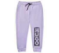 HUGO Bas de survêtement pour enfant en coton mélangé avec logo façon marqueur - Style G14115/92504A, G14115 Violet clair 102