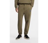 HUGO Bas de survêtement Regular en molleton de coton - Style Napin, 50522372 Olive M