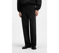 HUGO Bas de survêtement Relaxed en coton mélangé structuré - Style Dabinpant, 50563020 Noir S