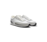 HUGO Baskets à lacets en ripstop avec semelle en gomme EVA - Style Jared_runn_nyrpmf, 50569104 Naturel 45