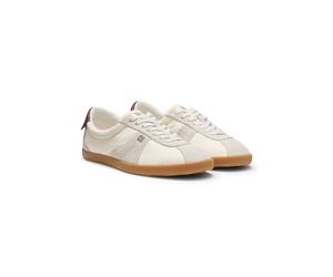 HUGO Baskets basses avec finitions en cuir suédé - Style Serenata_Tenn_nyalsd, 50569315 Beige clair 42