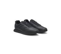HUGO Baskets basses avec tige monogrammée - Style Icelin_runn_cdcvlg, 50557854 Noir 43