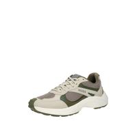 HUGO Baskets basses 'GO2_Merpu' crème / gris / olive / vert foncé, Taille 41