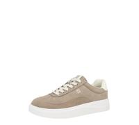 HUGO Baskets en cuir suédé avec logos superposés - Style Lyzz_Tenn_sdpu, 50563568 Brun chiné 40