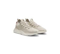 HUGO Baskets en maille avec semelle EVA en relief et logo - Style Leon_runn_knmf, 50563493 Beige clair 41
