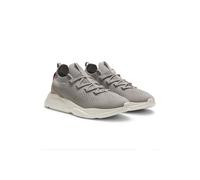 HUGO Baskets en maille avec semelle EVA en relief et logo - Style Leon_runn_knmf, 50563493 Gris chiné 45