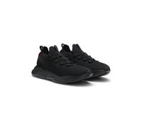 HUGO Baskets en maille avec semelle EVA en relief et logo - Style Leon_runn_knmf, 50563493 Noir 39