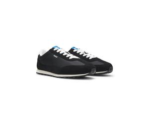 HUGO Baskets en tissu texturé avec détail étoile - Style Jared_runn_nymf, 50563740 Noir 44