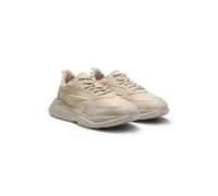 HUGO Baskets inspirées des chaussures de running avec détails contrastants - Style Leon_Runn_cvpu, 50517096 Beige clair 45